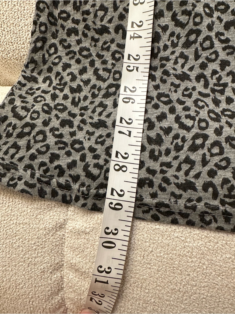 Gray Leopard Print Racerback Tank - Picture 3 of 3